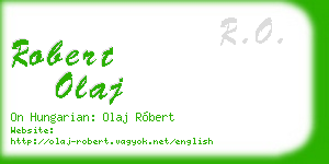 robert olaj business card